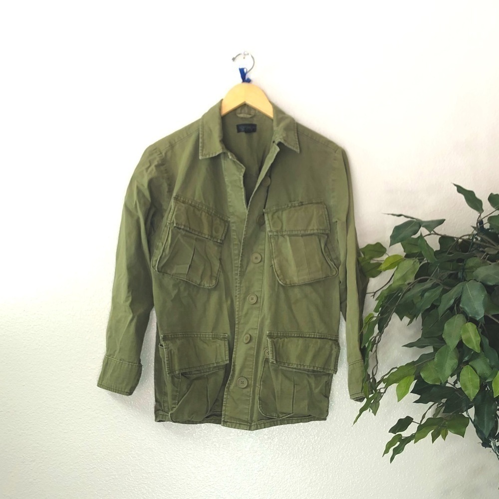 TopShop Army Green Jacket - Picture 1 of 6